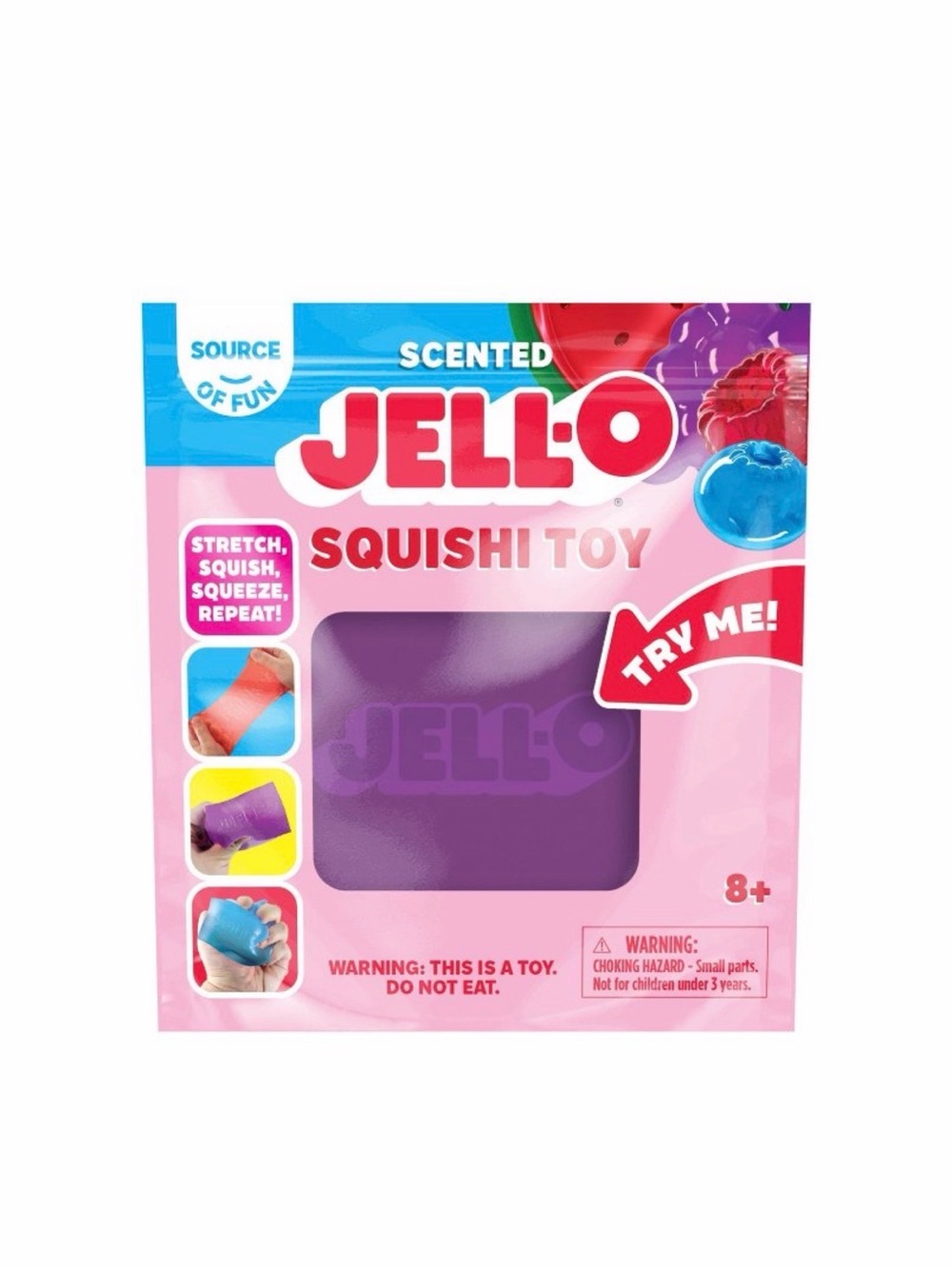 Purple JELL-O Squishi jiggle cube squishy Toy